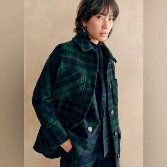 SÉZANE…Paolo coat. Tartan. Size 6. VG/E condition - Picture 2 of 3